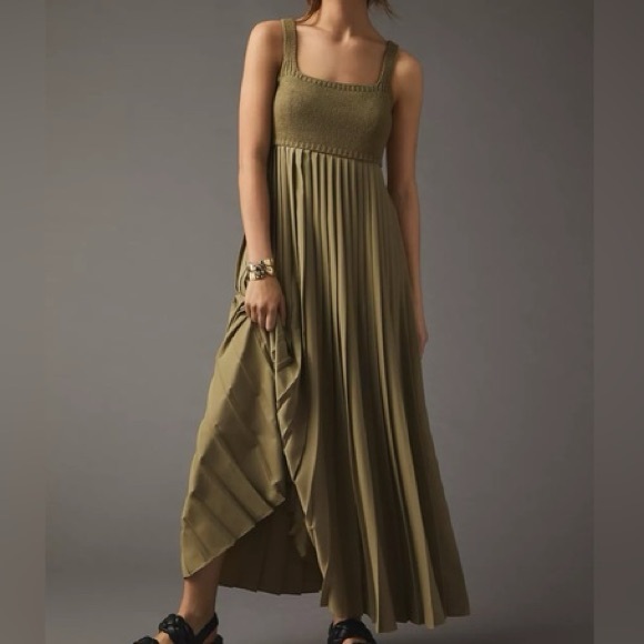 Anthropologie Pleated Maxi Dress - Picture 1 of 14